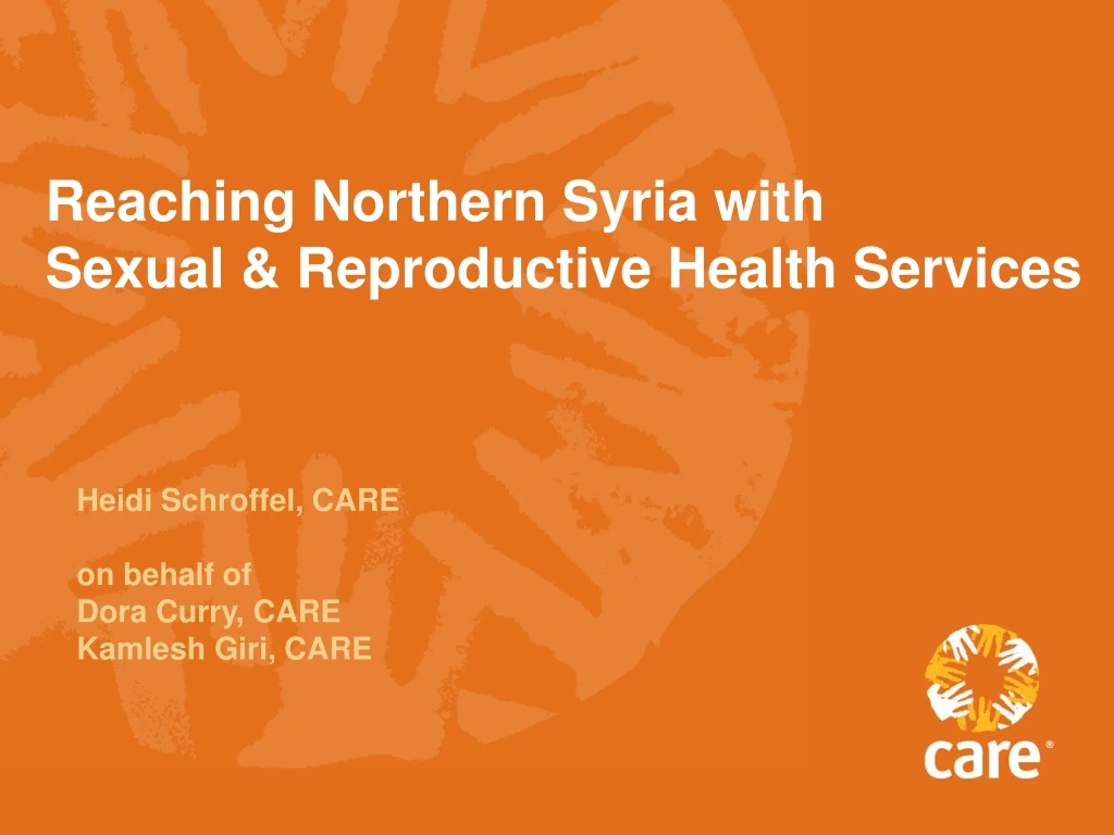 reaching northern syria with sexual reproductive health services