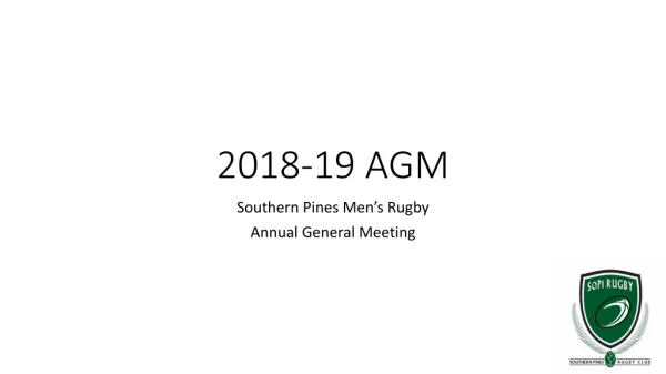 2018-19 AGM
