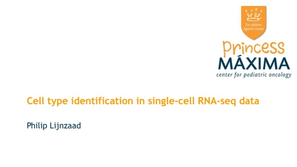Cell type identification in single-cell RNA- seq data