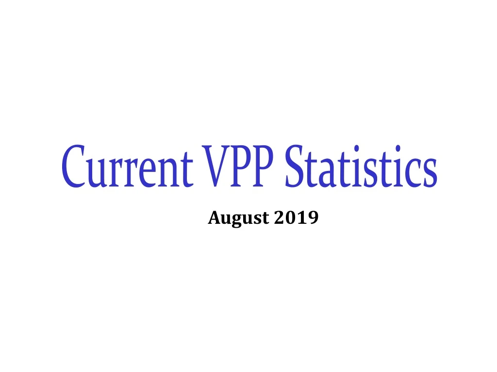 current vpp statistics