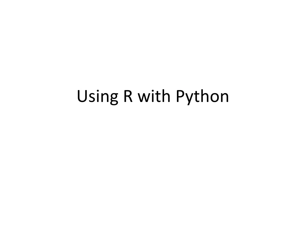 using r with python