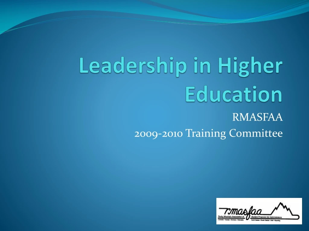 leadership in higher education
