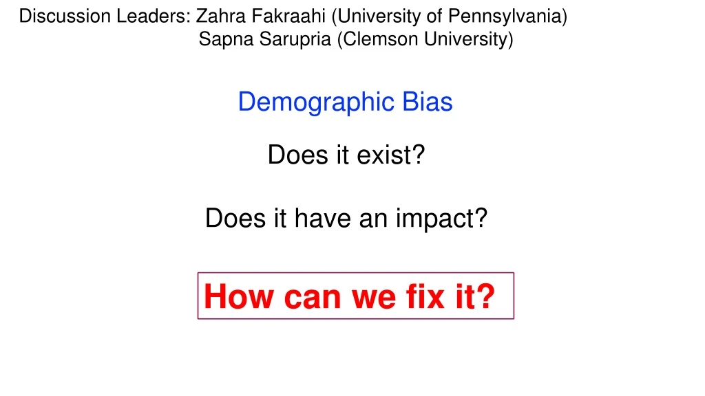 discussion leaders zahra fakraahi university