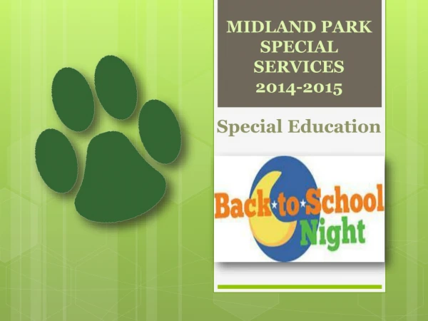 MIDLAND PARK SPECIAL SERVICES 2014-2015