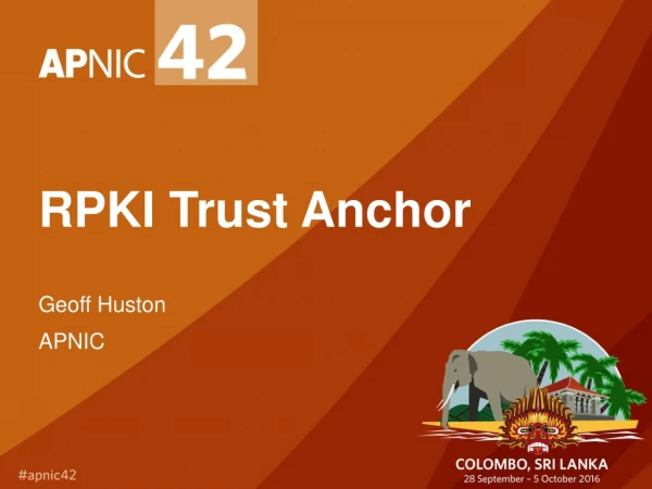 RPKI Trust Anchor