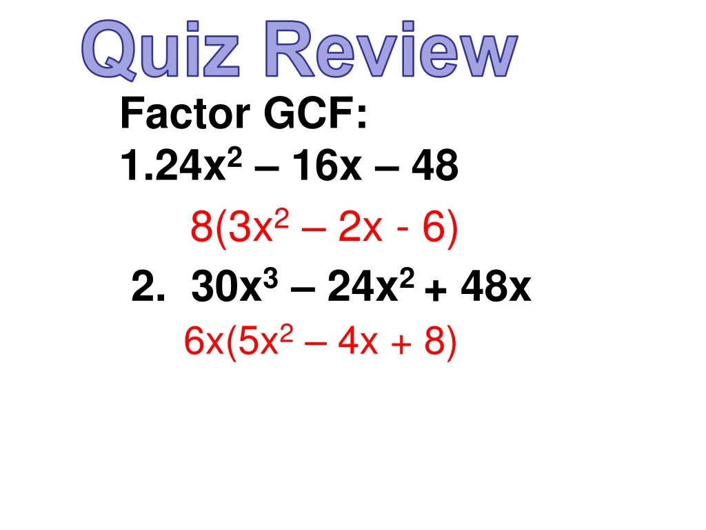 quiz review