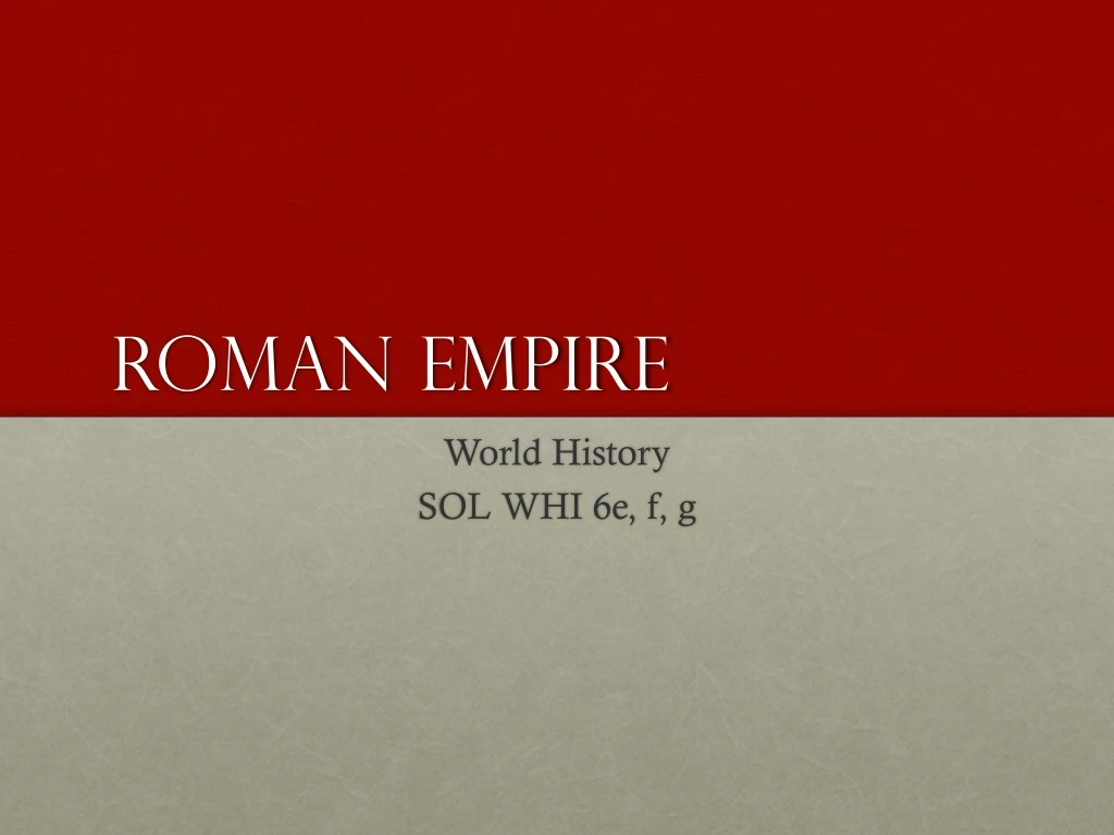 roman empire