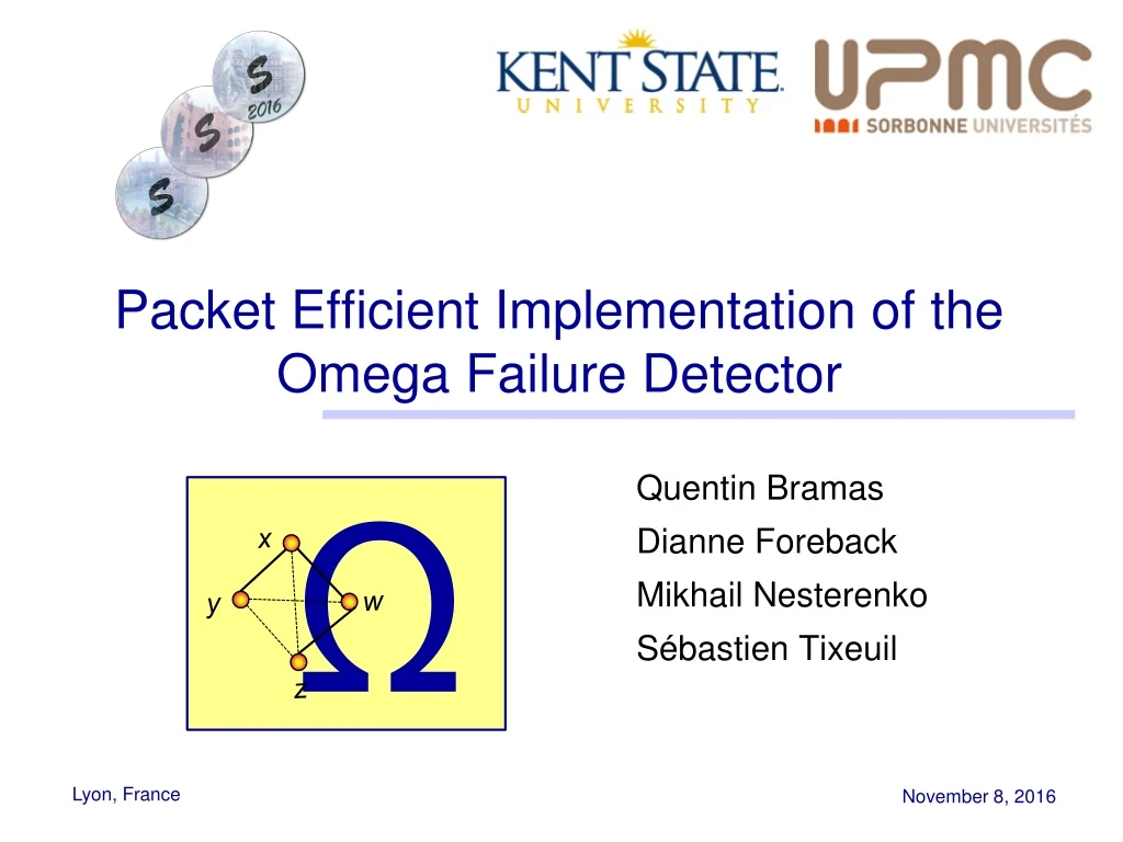 packet efficient implementation of the omega failure detector