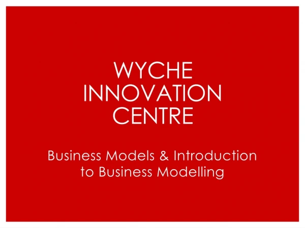 Wyche Innovation Centre