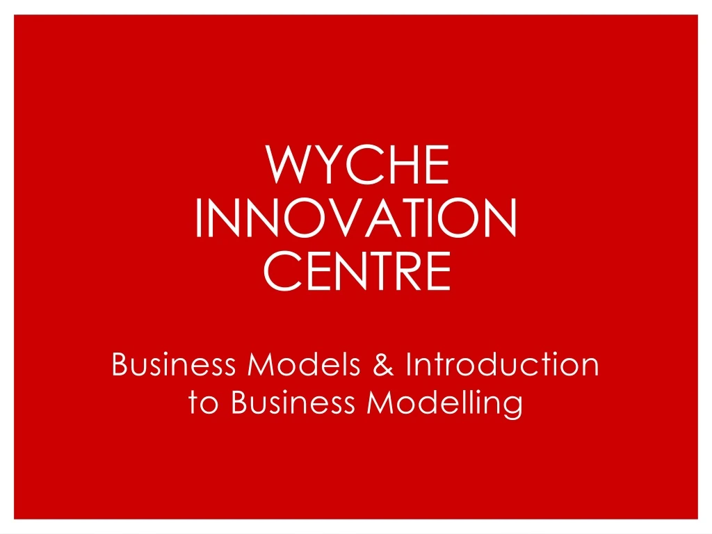 wyche innovation centre