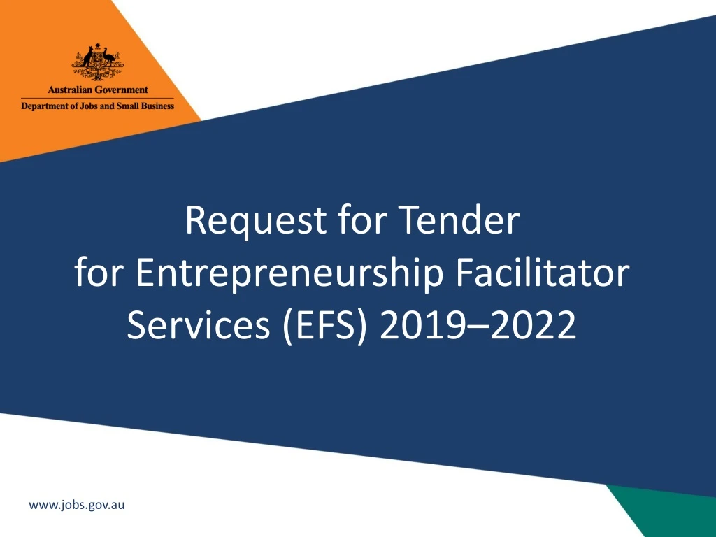 request for tender for entrepreneurship facilitator services efs 2019 2022