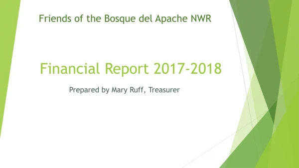 Financial Report 2017-2018