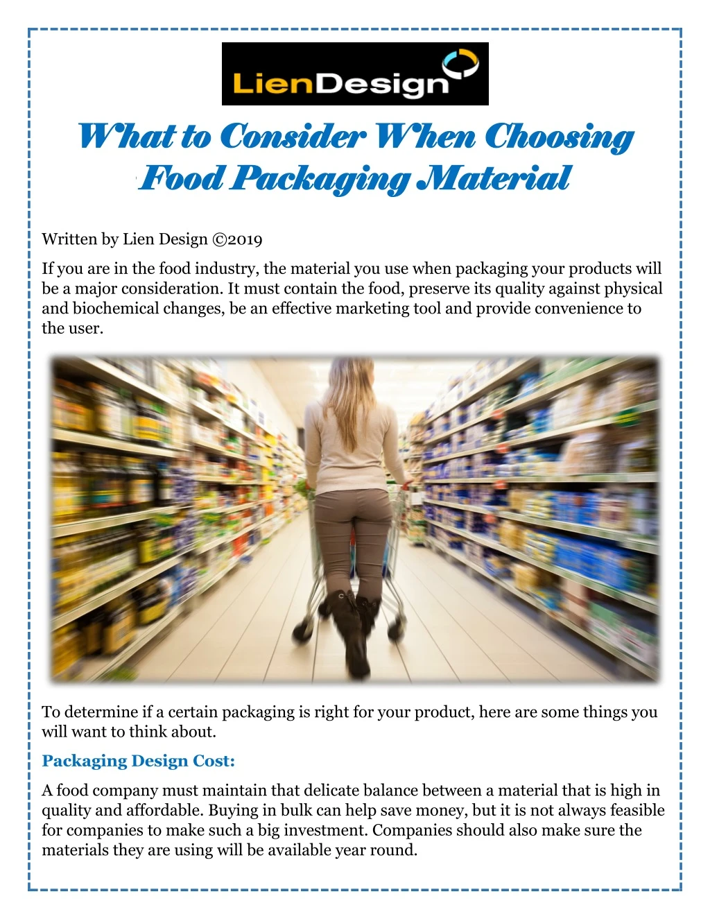 what to consider when choosing what to consider