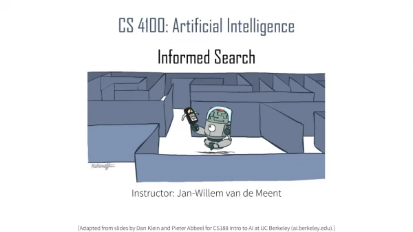 CS 4100: Artificial Intelligence