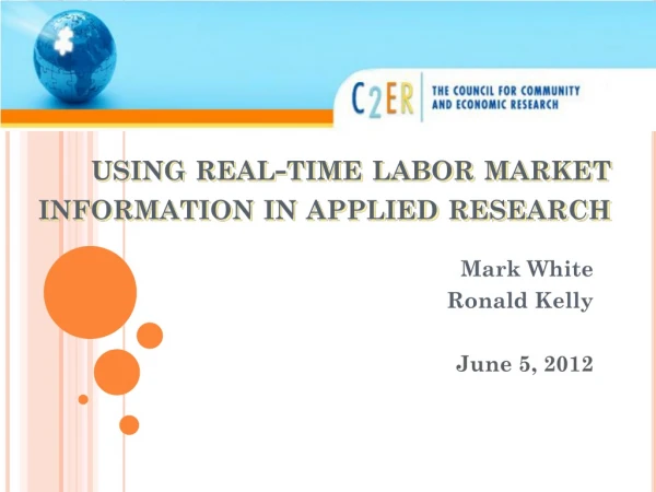 using real-time labor market information in applied research