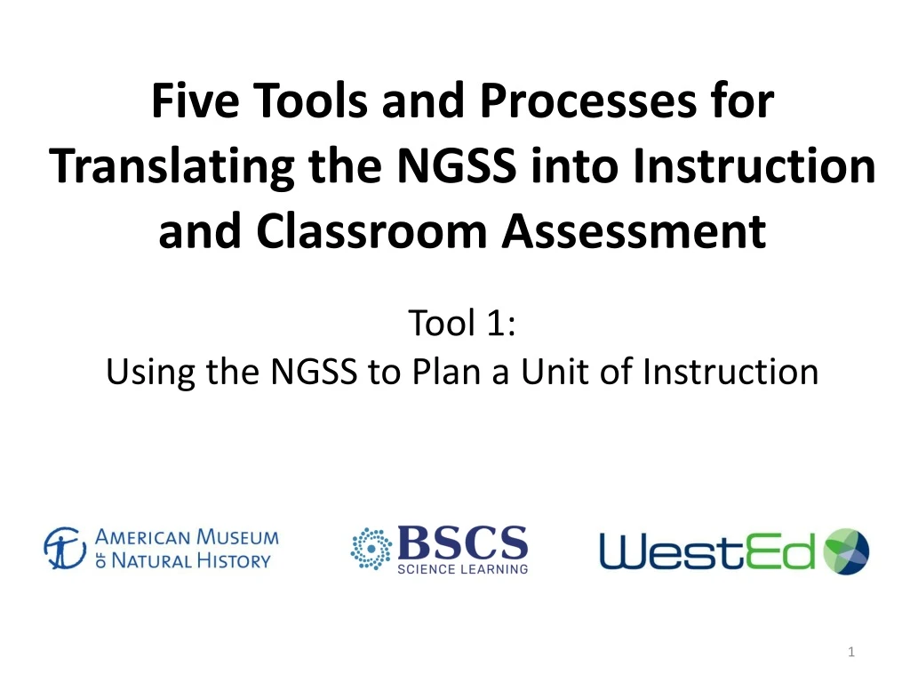 five tools and processes for translating the ngss into instruction and classroom assessment