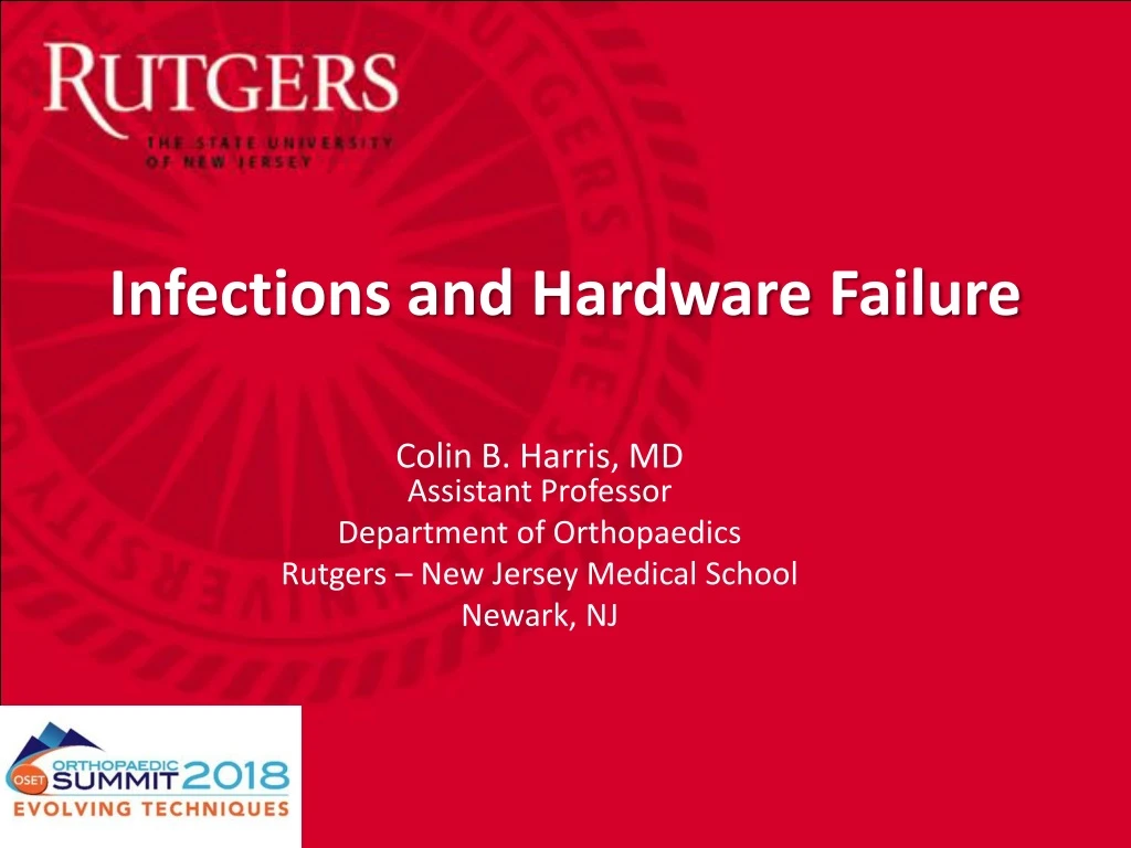 infections and hardware failure