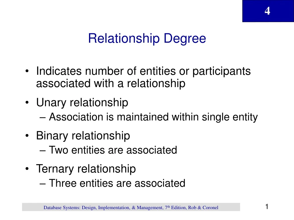 relationship degree
