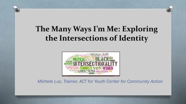 The Many Ways I’m Me: Exploring the Intersections of Identity