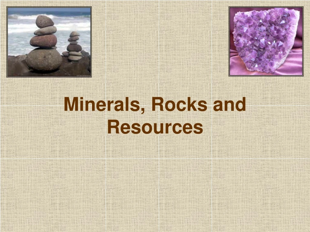 minerals rocks and resources
