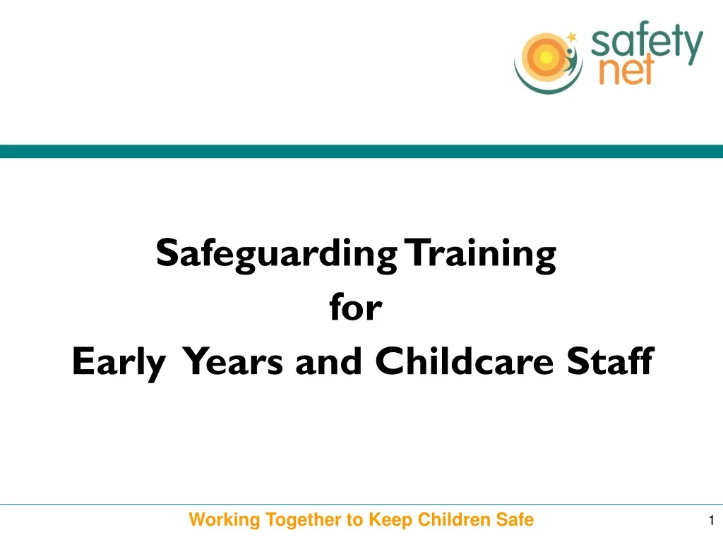 safeguarding training for early years