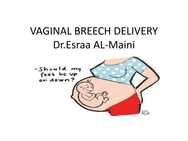 VAGINAL BREECH DELIVERY Dr.Esraa AL- Maini