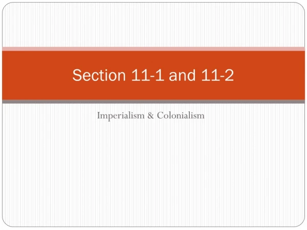 Section 11-1 and 11-2