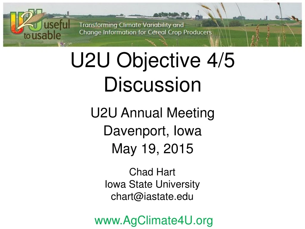 u2u objective 4 5 discussion