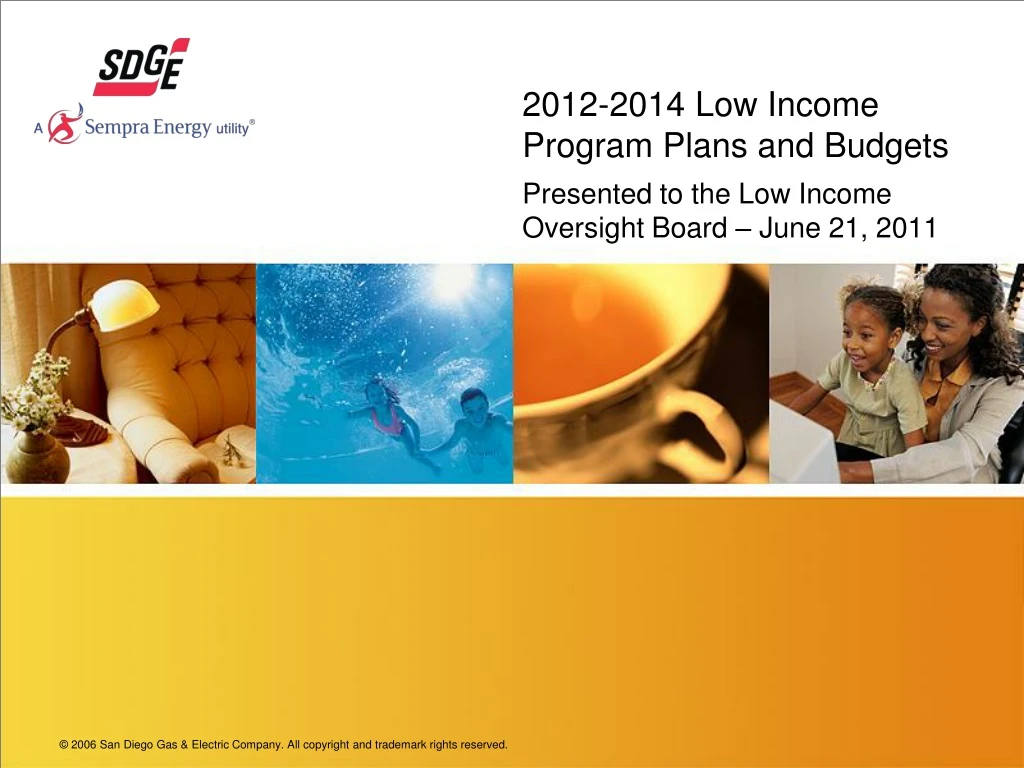 2012 2014 low income program plans and budgets