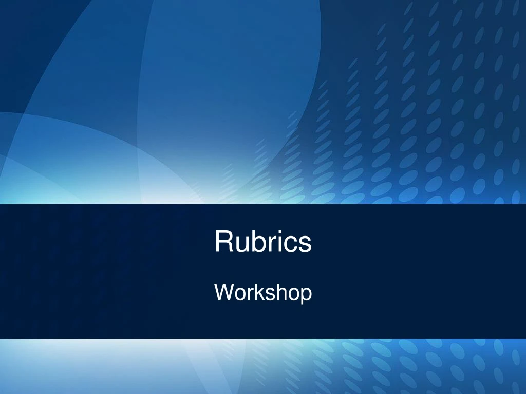 rubrics