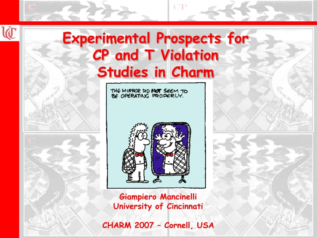 experimental prospects for cp and t violation studies in charm