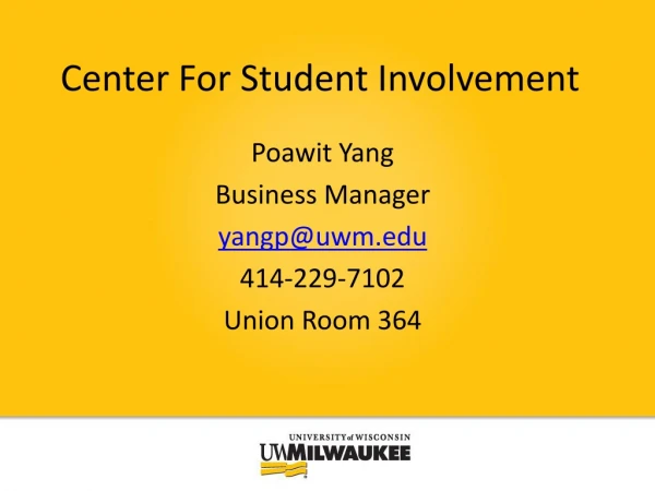 Center For Student Involvement