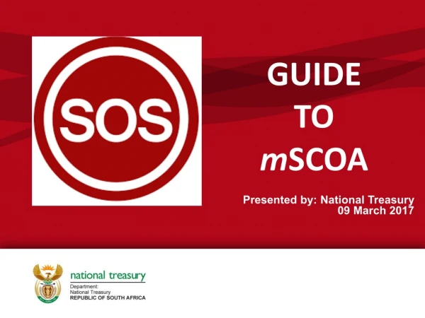 GUIDE TO m SCOA