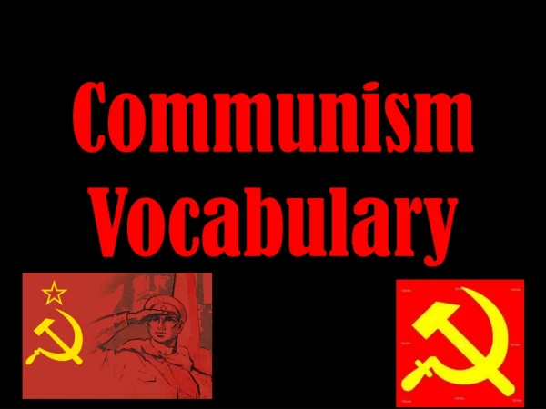 Communism Vocabulary