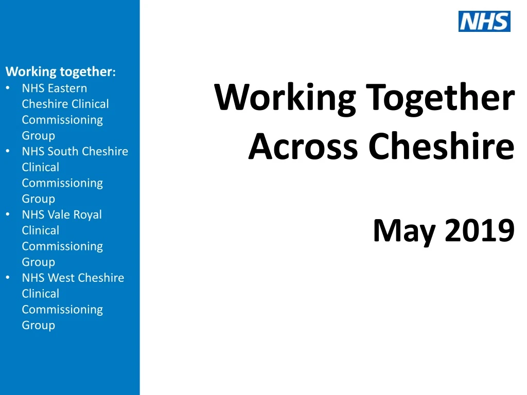working together nhs eastern cheshire clinical