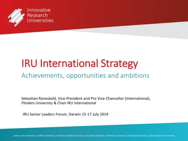 IRU International Strategy