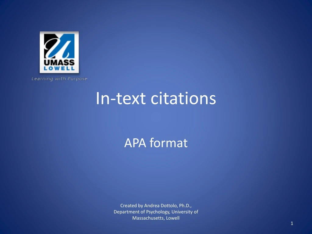 in text citations