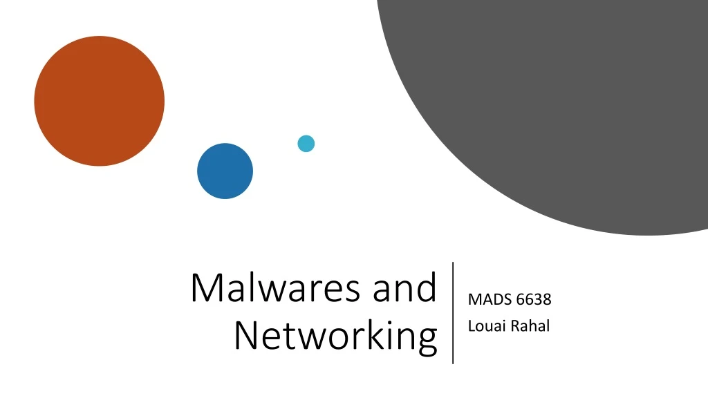 malwares and networking