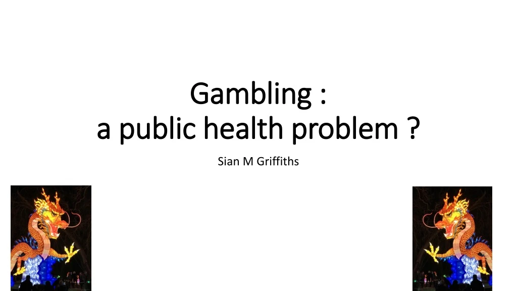 gambling a public health problem