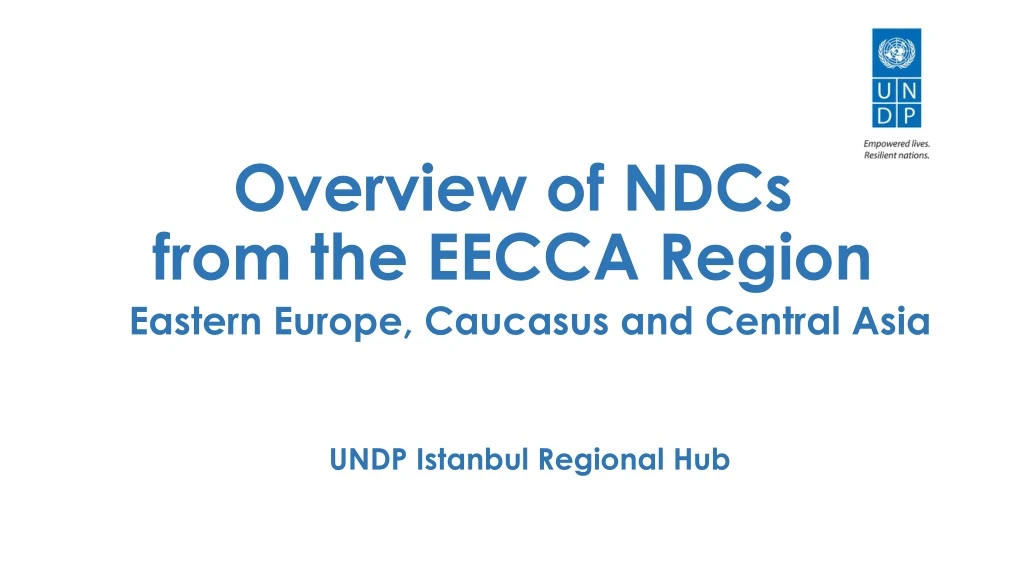 overview of ndcs from the eecca region