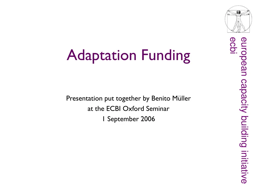 adaptation funding