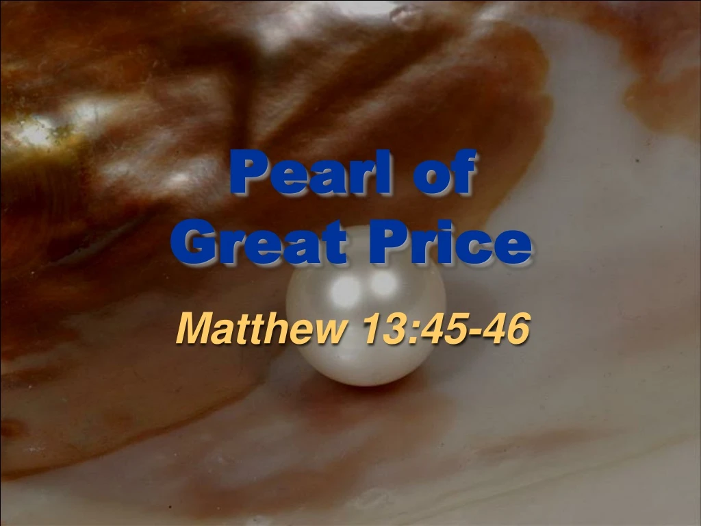 pearl of great price