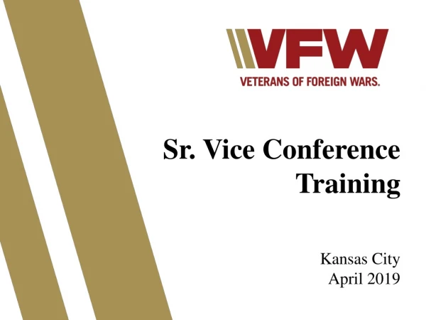 Sr. Vice Conference Training
