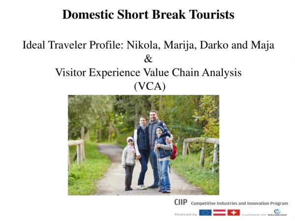 Domestic Short Break Tourists : Nikola, Marija , Maja and Darko Jovanovski