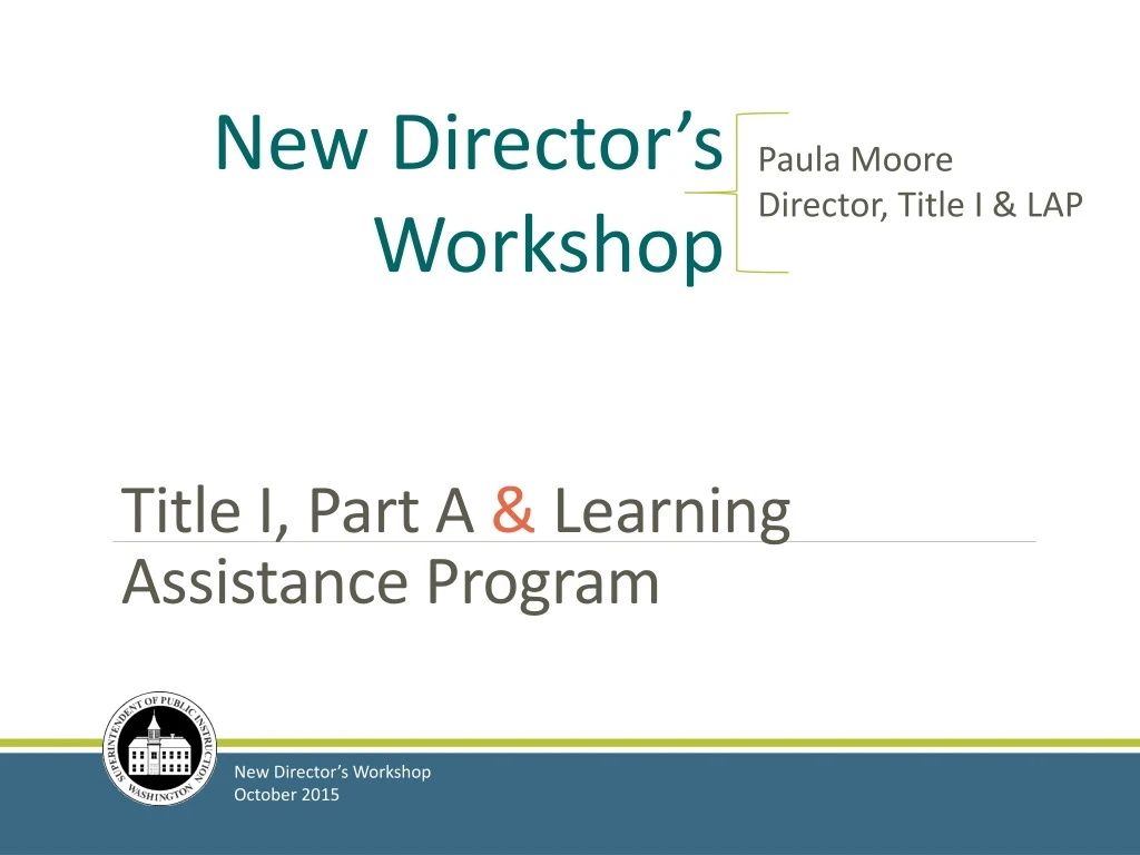 title i part a learning assistance program