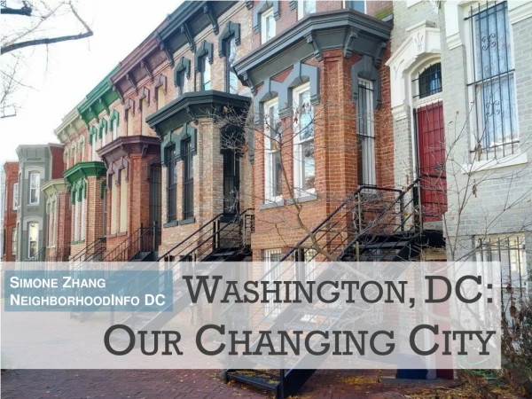 Washington, DC: Our Changing City