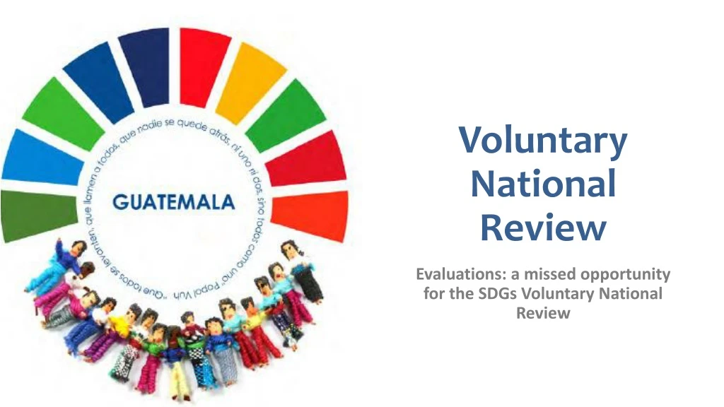 evaluations a missed opportunity for the sdgs voluntary national review