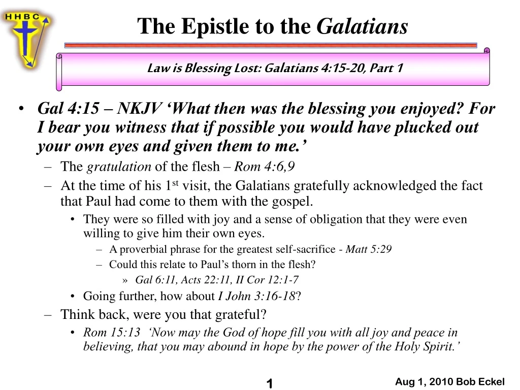 the epistle to the galatians