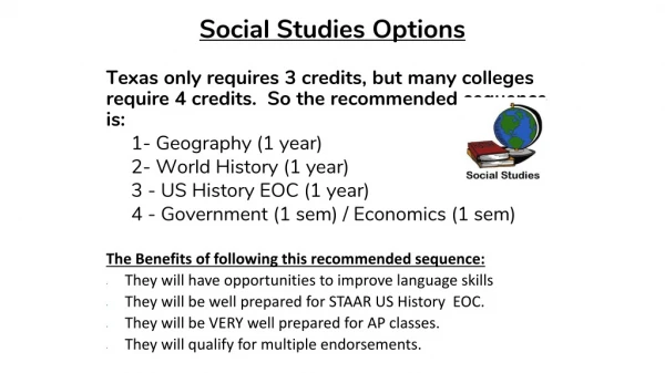 Social Studies Options