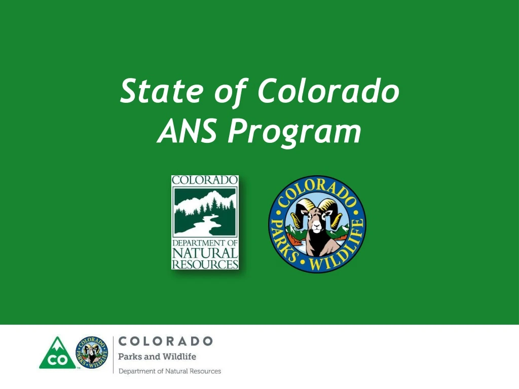 state of colorado ans program